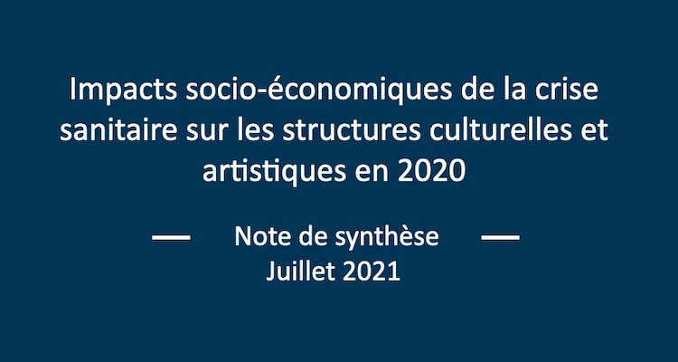 Enquete Flash 2 Impacts socio economiques de la crise sanitaire sur les structures culturelles et artistiques en 2020
