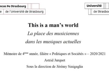la place des musiciennes dans les musiques actuelles